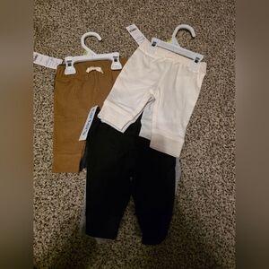 3 Month Assorted Color Bottoms Set -6